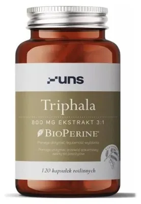Produktbild von Triphala 800 mg - Extrakt 3:1 + BioPerine® (120 Kapseln) UNS Supplements