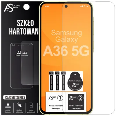 Zdjęcie produktu dla Szkło hartowane do Samsung Galaxy A36 5G – szybka ochronna na ekran 9H