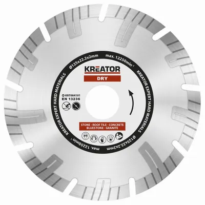 Obrázok produktu pre Diamantový rezný kotúč ø 125 x 22,2 x 2 mm na suchý betón kameň mramor