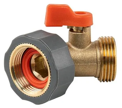 Productafbeelding van Afsluitventiel voor winkelverbinding, IG 3/4", AG 3/4", messing, soft. Kogelkraan, messing, waterkraanaansluiting, model BR-S2232