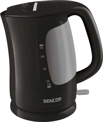 Produktbild von Sencor SWK 2511BK, 2,5 l, 2200 W, Schwarz, Kunststoff, Wasserstandsanzeige, Überhitzungsschutz