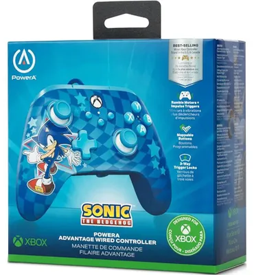 Produktbild von PowerA XBGP0229-01, Gamepad, Xbox Series S, Xbox Series X, Kabelgebunden, USB, USB Typ-C, Blau, Rot, Weiß