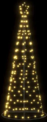Image de vidaXL Sapin de Noël LED 200 LED blanc chaud 180 cm
