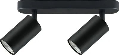 Produktbild von Deckenstrahler 2-Flammig 2x GU10 Fassung für LED & Halogen Leuchtmittel bis 35W Deckenleuchte Wandstrahler 55x100mm Drehbar Schwenkbar