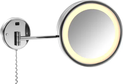 Produktbild von Steinberg Serie 650 Kosmetikspiegel, mit LED-Beleuchtung, 2-armig, 3-fach Vergrößerung, 6509020