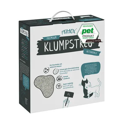 Produktbild von Katzenstreu PRIMOX Aktivkohle klumpend 8 l