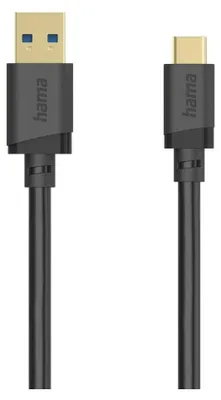 Immagine prodotto di Hama 00202005 cavo USB USB 3.2 Gen 1 (3.1 Gen 1) 0,75 m USB A USB C Nero