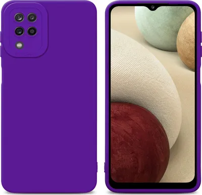 Produktbild von Cadorabo Hülle für Samsung Galaxy A12 / M12 Schutz Hülle in Lila TPU Silikon Etui Case Handyhülle