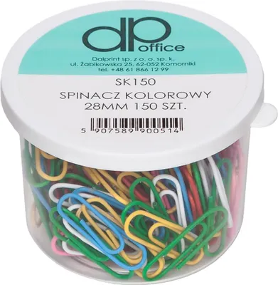 Produktbild von Bunte Büroklammern im Behälter 28mm 150St