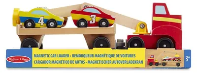 Image de Melissa & Doug : Jeu de construction magnétique en bois pour voitures