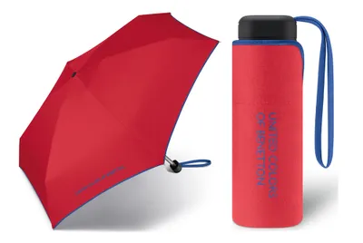 Produktbild von BENETTON KLEINER REGENSCHIRM ultra mini 17 cm, rot TASCHENSCHIRM