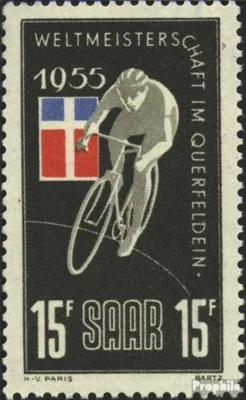 Produktbild von Briefmarken Saarland 1955 Mi 357 (kompl.Ausg.) gestempelt Querfeldeinfahren