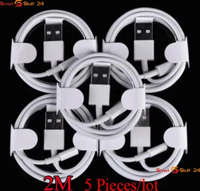 Produktbild von 5X 2M iPhone Ladekabel Datenkabel für iphone 6 7 8 X XS XR 11 12 13 Pro iPad 2M