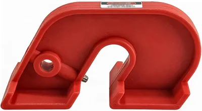 Imagen del producto de Cerradura de nylon, de 123x61 mm, con abertura para candado de 8 mm, para aplicaciones industriales de seguridad