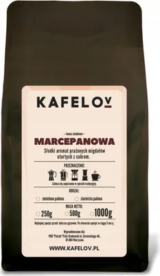 Produktbild von KAFELOV | Kaffeepulver Marzipan- 1000G - Süßer Mandelgeschmack - 100% Arabica