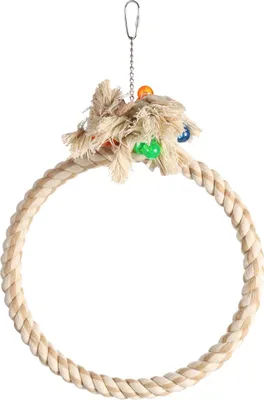 Produktbild von Flamingo Sittichspielzeug Ring Adimo beige