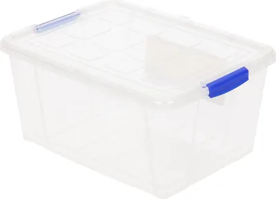 Produktbild von Plasticforte Aufbewahrungskasten - mit Deckel - 16L - 40 x 30 x 21 cm