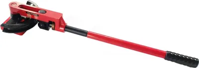 Produktbild von Rohrbieger - Manueller Rohrbieger - 10–25 mm Rohre - 7 Biegesegmente - 0–180° Biegung - U-Bieger Für Metallrohre - Gusseisen - Rot-schwarz