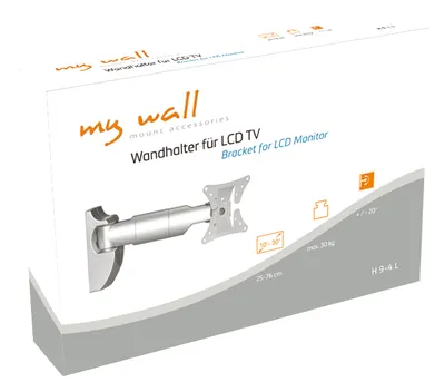 Obrázek produktu pro Nástěnný držák My Wall pro LCD TV pro obrazovky 10" - 30" (25 - 76 cm), nosnost do 30 kg