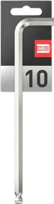 Produktbild von INBUS® 71574 Winkelschraubendreher (extra lang) 10mm, mit Kugelkopf — Germany