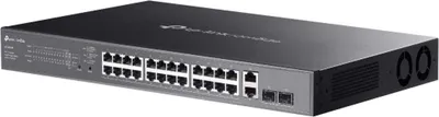 Zdjęcie produktu dla TP-Link Omada ES228GMP, Zarządzany, L2, Gigabit Ethernet (10/100/1000), Obsługa PoE, Możliwości montowania w stelażu