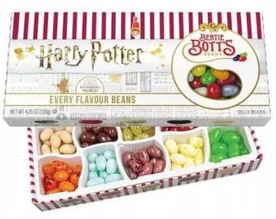 Imagen del producto de Jelly Belly Harry Potter, caramelos Bertie Botts de todos los sabores, 125 g, multicolor, 1564 kJ, 364 kcal, 92 g