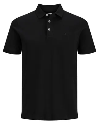Imagen del producto de JACK & JONES, camisa polo de manga corta, diseño liso, modelo JJEPAULOS, tejido de algodón tipo pique, talla: M