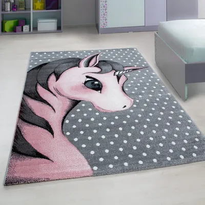 Image de Tapis pour enfants KIDS Rose 120 cm rond