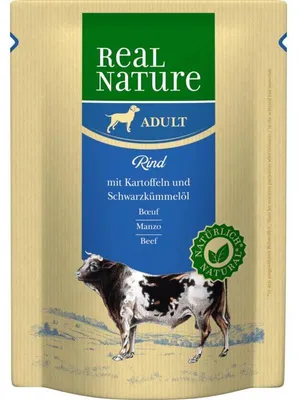 Image de Real Nature Adult bœuf et pommes de terre 6x300 g