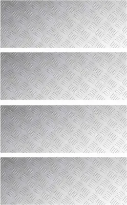 Image de vidaXL : 4 marches d'escalier, 80 x 30 cm, argent, aluminium, à angle droit