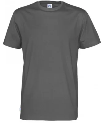 Produktbild von Cottover - T-Shirt für Herren/Damen Uni, Baumwolle ET466 (XXL) (Holzkohle)