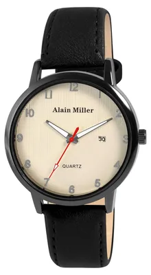 Produktbild von Herrenuhr Kunstleder mit Kunstlederband und Datumsanzeige