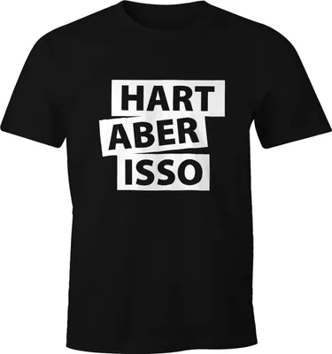 Produktbild von Hart aber isso Herren T-Shirt Spruch Fun-Shirt Moonworks®  XL