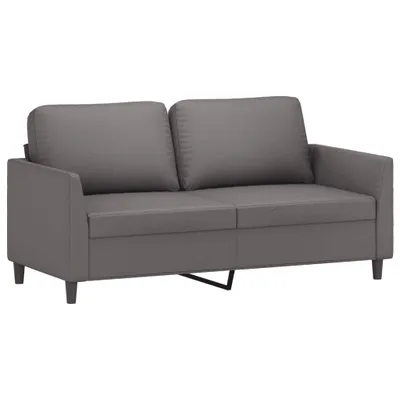 Produktbild von vidaXL 2-Sitzer-Sofa Grau 140 cm Kunstleder