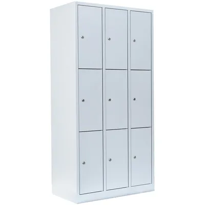 Produktbild von Schließfachschrank Wertfachschrank Fächerschrank Spind 9 Fächer 180x88,5x50cm