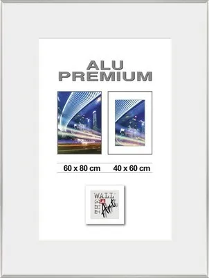 Produktbild von Bilderrahmen Alu Duo silber 60x80 cm