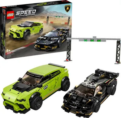 Produktbild von LEGO® Speed Champions 76899 Lamborghini Urus ST-X a Lamborghini Huracán Super Trofeo EVO