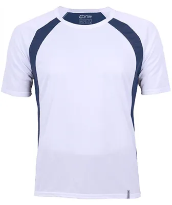 Immagine prodotto di CONA SPORTS CS05 | Maglietta Pace Tech da uomo - Colore: Bianco/Navy - Taglia: M