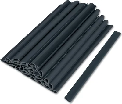 Produktbild von UISEBRT 50 Stück PVC Befestigungsclips Endclips Anthrazit Klemmschienen Klemmstreifen Für PVC Sichtschutzfolie Zaun Sichtschutzstreifen