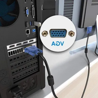 Obrázek produktu pro VGA kabel 3 m pro monitory s rozlišením Full HD, pozlacený, pro PC, notebooky, televizory a projektory