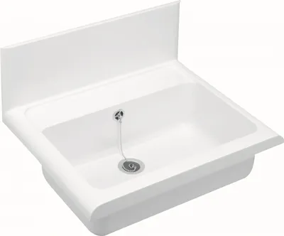 Productafbeelding van CORNAT Douchegoot, kunststof, breedte 550 mm, inclusief afvoer en overloopset, wit, WAGB5500
