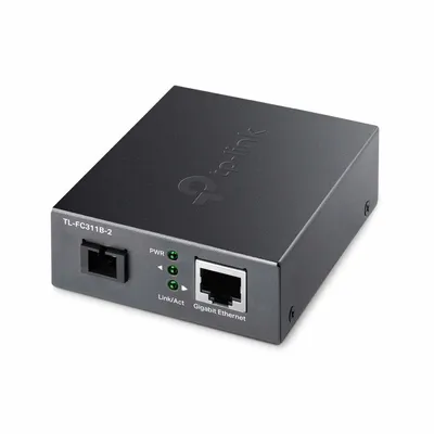 Produktbild von TP-Link Gigabit WDM Media-Konverter, 1000 Mbit/s, IEEE 802.3ab, IEEE 802.3i, IEEE 802.3u, IEEE 802.3z, Gigabit Ethernet, 10,100,1000 Mbit/s, 1000 Mbit/s, Voll, Halb
