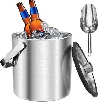 Produktbild von 2,2L Edelstahl-Eisbehälter dichter Deckel Schöpfer isoliert