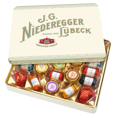 Produktbild von Niederegger Lübeck edle Marzipan Klassiker Nostalgiedose 298g