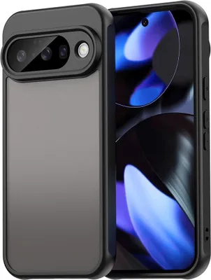 Produktbild von Google Pixel 10 Hülle - Coverup Mattes Transparentes Back Cover mit Kameraschutz - Schwarz