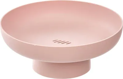 Produktbild von 5Five Obstschale Nordic - auf Sockel - rosa - Kunststoff - D26 x H11 cm - Kuchenschale