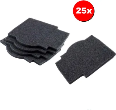 Produktbild von 25x Trade-Shop Luftfilter / Staubfilter 191 x 166 mm kompatibel mit Lunos Silvento ersetzt 39721, 039721, 2/FSI-R / Lüfter, Ventilator, Klemmlüfter