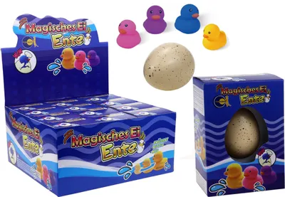 Produktbild von Magisches Ei Ente, Entenei, schlüpft und wächst, zufällige Farbe
