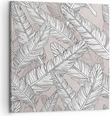 Produktbild von Bild auf Leinwand - Leinwandbild - Feder Grafiken - 60x60cm - Wand Bild - Wanddeko - Wandbilder - Leinwanddruck - Bilder - Kunstdruck - Wanddekoration - Leinwand bilder - Wandkunst - AC60x60-3560