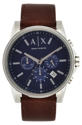 Produktbild von Armani Exchange Watch for Men, Quarz-Chronographenwerk und 45mm Gehäusegröße mit